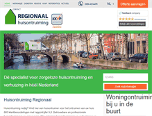 Tablet Screenshot of huisontruiming-regionaal.nl